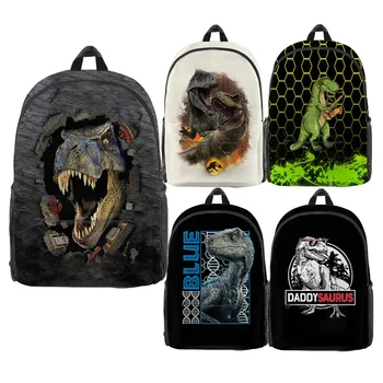 2022 Школьные сумки с динозавром для мальчиков и девочек, школьные рюкзаки с 3D принтом Дракона, детская сумка, рюкзак для детского сада, Мужская Детская сумка для книг