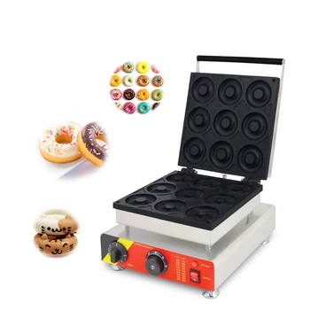 3D Вафельница с начинкой, несколько моделей, Вафельница для закусок, машина для приготовления блинчиков в форме пончика с 9/10/15 отверстиями, Кухонное оборудование