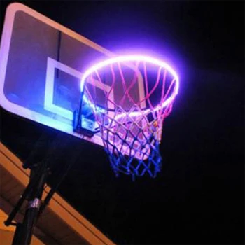 45LED Баскетбольное кольцо с солнечным светом, играющее в баскетбол, Светодиодная ночная полоса, Баскетбольный бортик, Баскетбольное оборудование, Обручи, декор
