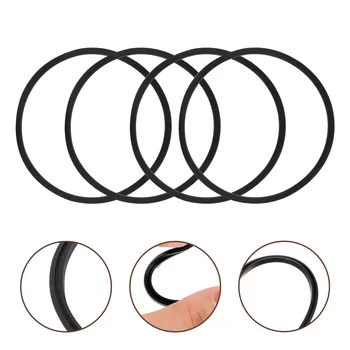 4шт герметичных колец для крышки, сменные уплотнительные кольца, силиконовая прокладка, уплотнительное кольцо, уплотнения крышки