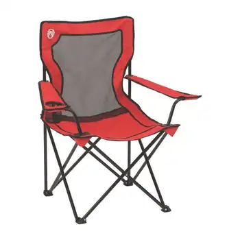 Coleman Broadband Mesh, Походный стул для взрослых, Красный стул, Походный переносной стул