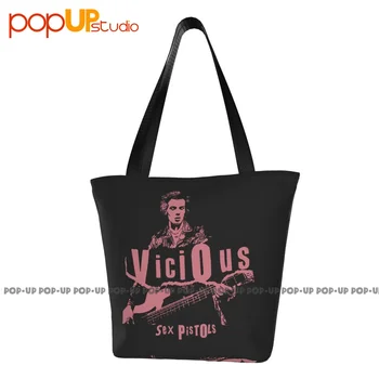Sex Pistols Sid Vicious Фото Уличные сумки, портативные сумки для покупок, кошельки для покупателей