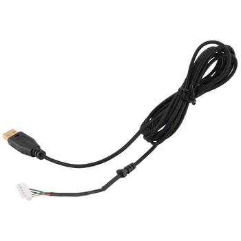 Usb-кабель, линия мышей для Razer Deathadder 2013 прибл. 2,1 М 5 проводов 5 контактов Сменная игровая мышь с черным позолоченным покрытием Usb-кабель, линия мышей для Razer Deathadder 2013 прибл. 2,1 М 5 проводов 5 контактов Сменная игровая мышь с черным позолоченным покрытием 2
