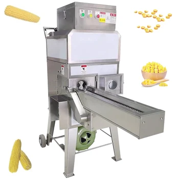 Автоматическая машина для измельчения свежей кукурузы, небольшая машина для обмолота и шелушения сладкой кукурузы