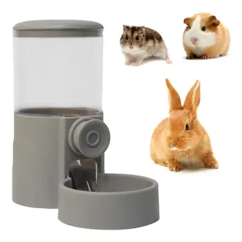 Автоматическая подвесная кормушка для домашних животных, миска для корма для кроликов, бутылка для воды, дозатор для кролика, кошки, хорька, надежный корм для кроликов