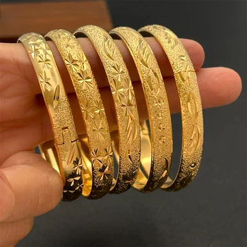 Женские браслеты для рук Золотого цвета, 7-миллиметровые браслеты-манжеты со звездами, браслет Pulsera Femme, Свадебные украшения, Аксессуары, подарки для вечеринок, бижутерия