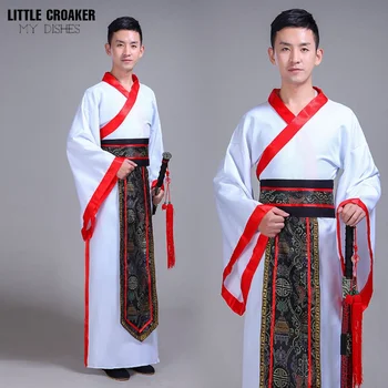 Китайский древний костюм мужской династии Тан, традиционная одежда для рыцарских выступлений Hanfu на Хэллоуин, мужской косплей Hanfu