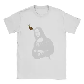 Мужская футболка Mona Lisa SLIME, новинка, футболки из 100% хлопка, футболки с коротким рукавом, одежда с круглым вырезом, лето