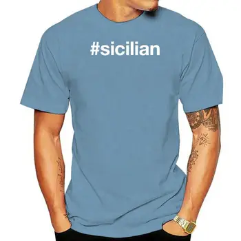 Мужская футболка SICILY из трикотажного хлопка европейского размера S-3xl Уникальный подарок, дышащая тонкая рубашка в летнем стиле
