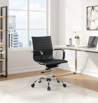 Офисное кресло для руководителей 37,5 дюймов с регулируемой высотой и поворотом, вращающееся кресло Nordic Lift весом 250 фунтов, удобное сиденье