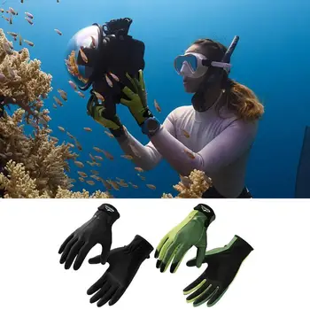 Перчатки для подводного плавания, перчатки для серфинга, Водонепроницаемые перчатки, Утолщенные ладони и кончики пальцев, Сухопутные И морские, двойного назначения, Регулируемая наклейка для