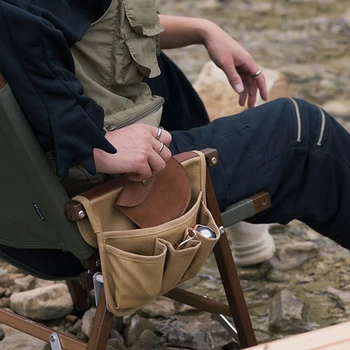Подвесная сумка для походного кресла, подлокотник, боковой органайзер, сумка для хранения на открытом воздухе, для рыбалки на открытом воздухе, на берегу