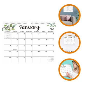 Подвесной календарь с прозрачной печатью, Изящный Ежемесячный календарь, Настенный календарь планирования дома