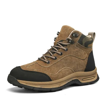 Роскошная брендовая походная обувь для мужчин, осенне-зимняя кожаная обувь для охоты, треккинга, скалолазания, мужские уличные кроссовки для бега по пересеченной местности