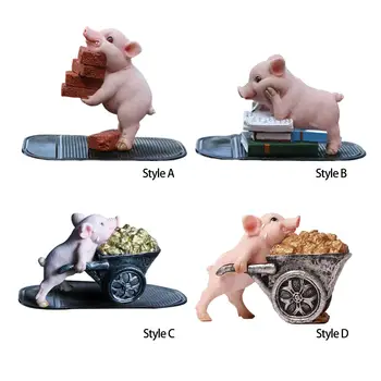 Статуя свиньи в саду, скульптура свиньи, Реалистичный декор свиньи, Коллекционная миниатюрная фигурка свиньи, украшение свиньи для гостиной