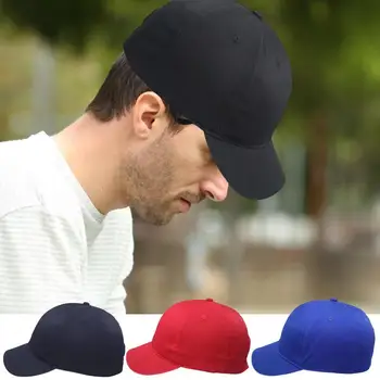 Черные кепки Однотонные бейсболки Casquette Hats Облегающие Повседневные Шляпы Gorras в стиле хип-хоп для мужчин и женщин Унисекс