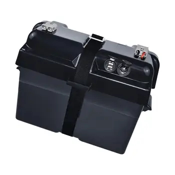 Ящик для хранения аккумуляторных батарей с контейнером для ремня для мотоциклов с прицепом ATV Ящик для хранения аккумуляторных батарей с контейнером для ремня для мотоциклов с прицепом ATV 2