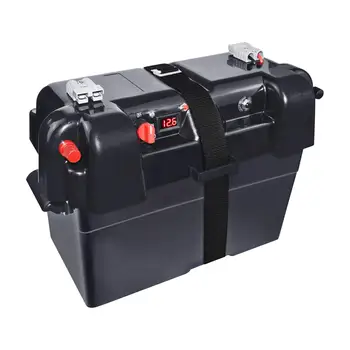 Ящик для хранения аккумуляторных батарей с контейнером для ремня для мотоциклов с прицепом ATV Ящик для хранения аккумуляторных батарей с контейнером для ремня для мотоциклов с прицепом ATV 5