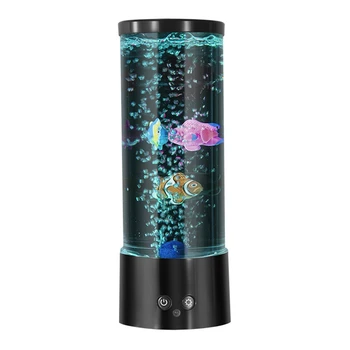 1 компл. Мини RGB Bubble Fish Lamp Аквариумная Лампа Для Аквариума С Дистанционным Управлением Лавовая Лампа Подходит Для Украшения Дома