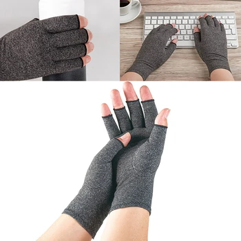 1 пара уличных велосипедных перчаток, компрессионные перчатки на половину пальца, восстанавливающие поддержку суставов, перчатки для фитнеса, Женский мужской браслет