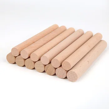 10шт 10см Детские Цветные деревянные палочки ручной работы Детские материалы для творчества Незаконченные деревянные пособия Математические игрушки