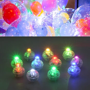 10шт Светодиодный светильник на воздушном шаре, крошечный светодиодный светильник, Мини-круглый светодиодный шар, лампа для бара, Рождественские Украшения для свадебной вечеринки на День рождения