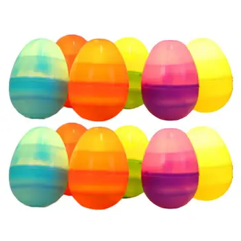 12шт загорающихся Пасхальных яиц встроенные светодиодные украшения для пасхальных яиц при свечах Светятся в темноте Праздничные принадлежности для Пасхальной вечеринки