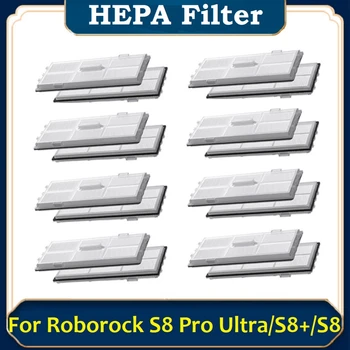 16ШТ HEPA Фильтр Аксессуары Для Xiaomi Roborock S8/S8 +/S8 Pro Ultra Робот-Пылесос Запасные Части Моющиеся Фильтры