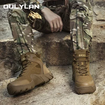2023 Новые Армейские Ботинки LOWA, Мужские Тактические Ботинки, Уличная Походная Обувь для Кемпинга, Мужские Военные Ботинки для безопасности в Пустыне