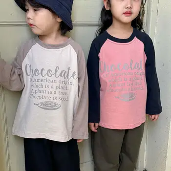 2023 новый весенне-осенне-летний повседневный свитер для девочек и мальчиков, футболка, толстовка, удобная милая одежда для малышей, детская одежда