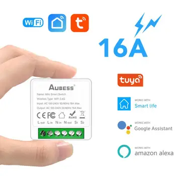 2024 Mini Smart Wifi DIY Switch Поддерживает 2-Полосное Управление Модулем Автоматизации Умного Дома, Работающим С Alexa Google Home Tuya App New