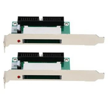 2X 40-Контактный конвертер Cf Compact Flash Card в 3.5 Ide адаптер Pci Кронштейн Задняя панель