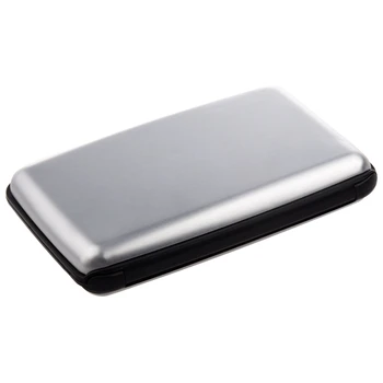 2X Алюминиевый корпус, держатель для кредитных карт, металлический кошелек, один размер, серебристый 2X Алюминиевый корпус, держатель для кредитных карт, металлический кошелек, один размер, серебристый 0