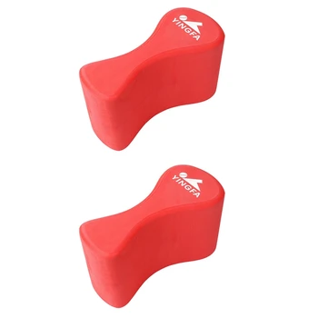 2Х выдвижных буя, тренировочный поплавок для ног для взрослых и молодежи, гребки в бассейне и сила верхней части тела, без EVA и BPA, красный