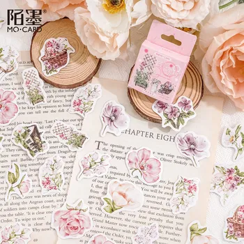46 шт цветочные наклейки Розы Декоративная наклейка для скрапбукинга, ведения журнала DIY