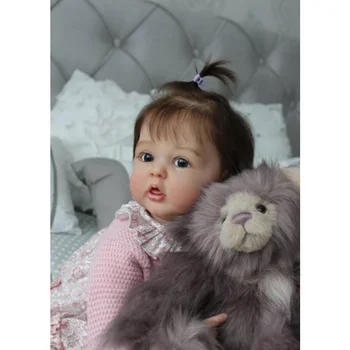 50/60 СМ Reborn Baby Doll Ручной Работы 3D Краска Кожа с Венами Виниловые Куклы для Малышей Reborn Dolls Kit и Виниловый Комплект в Разобранном Виде Игрушка для Девочки