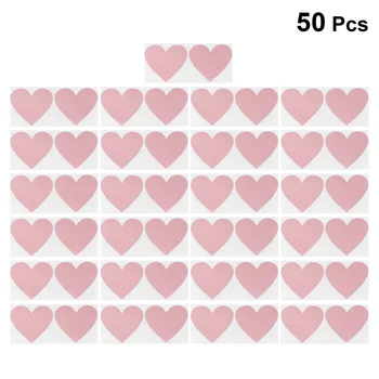 50ШТ Скретч-наклеек в форме сердца, креативные скретч-сюрпризы 