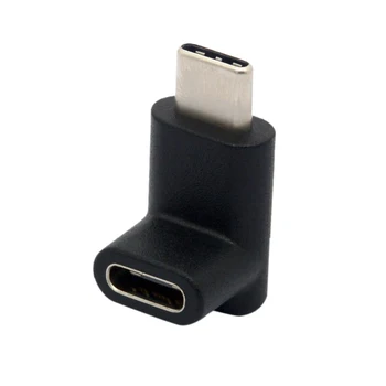 90-градусный Адаптер Type C, Переходник USB C от Мужчины к Женщине С Наклоном Вверх и вниз USB-C Адаптер USB 3.1 Type-C Разъем