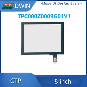 DWIN 8-дюймовое закаленное стекло Интерфейс GT911 I2C Емкостный сенсорный экран Сенсорная панель
