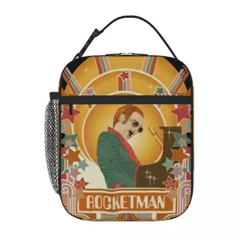 Elton John Rocketman 70-Х Винтажный Ланч-тоут, сумка для ланча, Термосумка для еды, термальный ланч-бокс