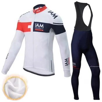 IAM Новый зимний комплект одежды для велоспорта из термо-флиса Maillot Ropa Ciclismo Invierno MTB, трикотажные изделия для велоспорта, спортивная одежда для велоспорта