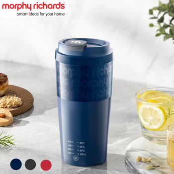 Morphy Richards MR6062 Электрический Вспениватель молока Портативный Электрический чайник 300 МЛ Портативный Термос с саморазмешивающейся бутылкой на открытом воздухе