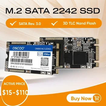 OSCOO M.2 SATA 2242 SSD Оригинальный 3D TLC NAND Flash SATA 6 ГБ/сек. Интерфейс SSD 1 ТБ 512 ГБ 256 ГБ для Настольного Ноутбука Твердотельный Накопитель