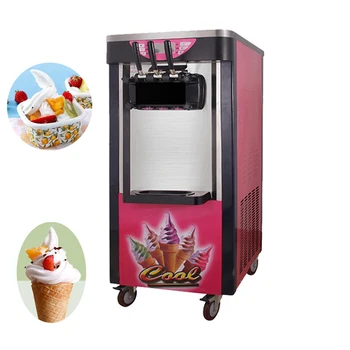 PBOBP Новая настольная маленькая машина для приготовления мягкого мороженого мощностью 2100 Вт, машина для приготовления мороженого с тремя вкусами PBOBP Новая настольная маленькая машина для приготовления мягкого мороженого мощностью 2100 Вт, машина для приготовления мороженого с тремя вкусами 0
