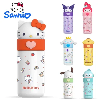 Sanrio Hello Kitty Мультфильм, Термос из нержавеющей стали, Портативная Герметичная Кружка-термос для девочек, Дорожная термос для воды