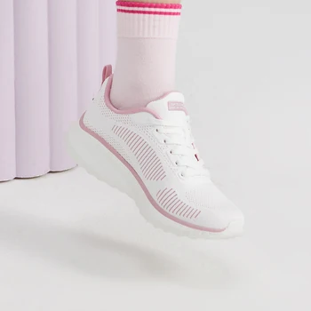 Skechers/ новые дышащие, износостойкие, легкие, амортизирующие, модные повседневные кроссовки для бега