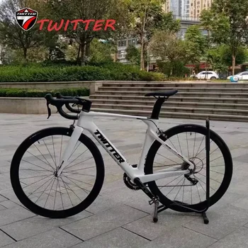 TWITTER R10 RIVAL-22S С полной внутренней прокладкой кабеля C тормозом Aero Racing T800 carbon fiber road bike50/52/54/ 56-сантиметровый велосипед bicicleta