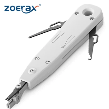 ZoeRax Punch Down Tool 110 Нож для резки проволоки, Телекоммуникационные Плоскогубцы для сетевого кабеля Rj45 Keystone Jack, телефонного модуля, коммутационной панели.