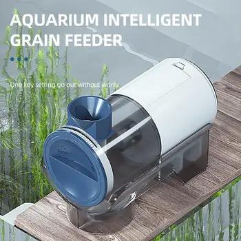 автоматическая кормушка для рыбы объемом 200 мл, интеллектуальный двухрежимный дозатор корма для аквариумных рыб с синхронизацией времени