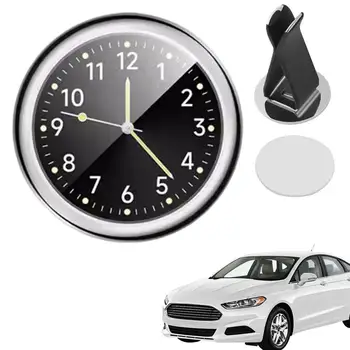 Автомобильные часы, декор приборной панели салона автомобиля, портативное мини-аналоговое украшение времени приборной панели автомобиля для внедорожников, легковых автомобилей и грузовиков